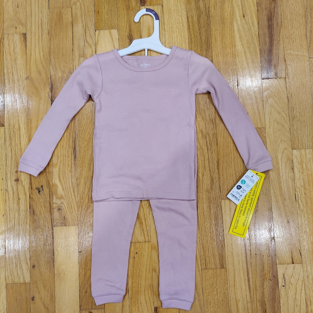 📢 NWT Carter's Light Pink Pajama Set (Size: 2T)
